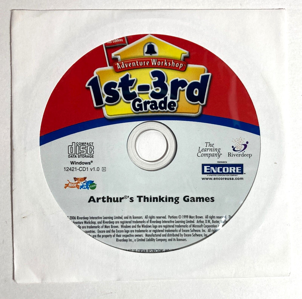 Adventure Workshop 1st-3rd Grade 8th Ed CD-ROM for PC Windows