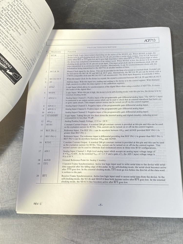 Analog Devices Inc. Loop Powered Signal Conditioning ADC - Users Guide / Book