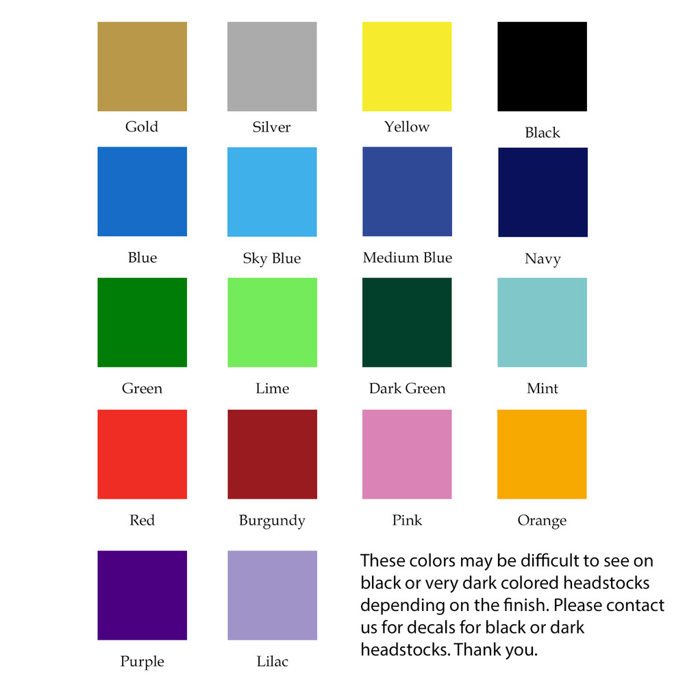 Custom Order Decals