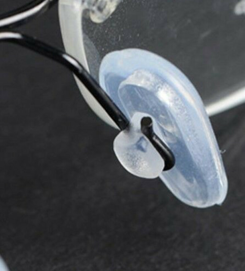 😎 2 Pair:14mm Push-On Snap-In Nose Pads for EyeGlasses Sunglasses Nike Flexon