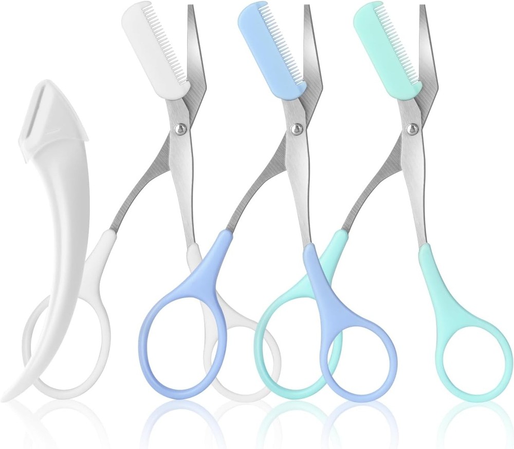 Eyebrow Scissors with Eyebrow , Profal Eyebrow Trimmer Scissors