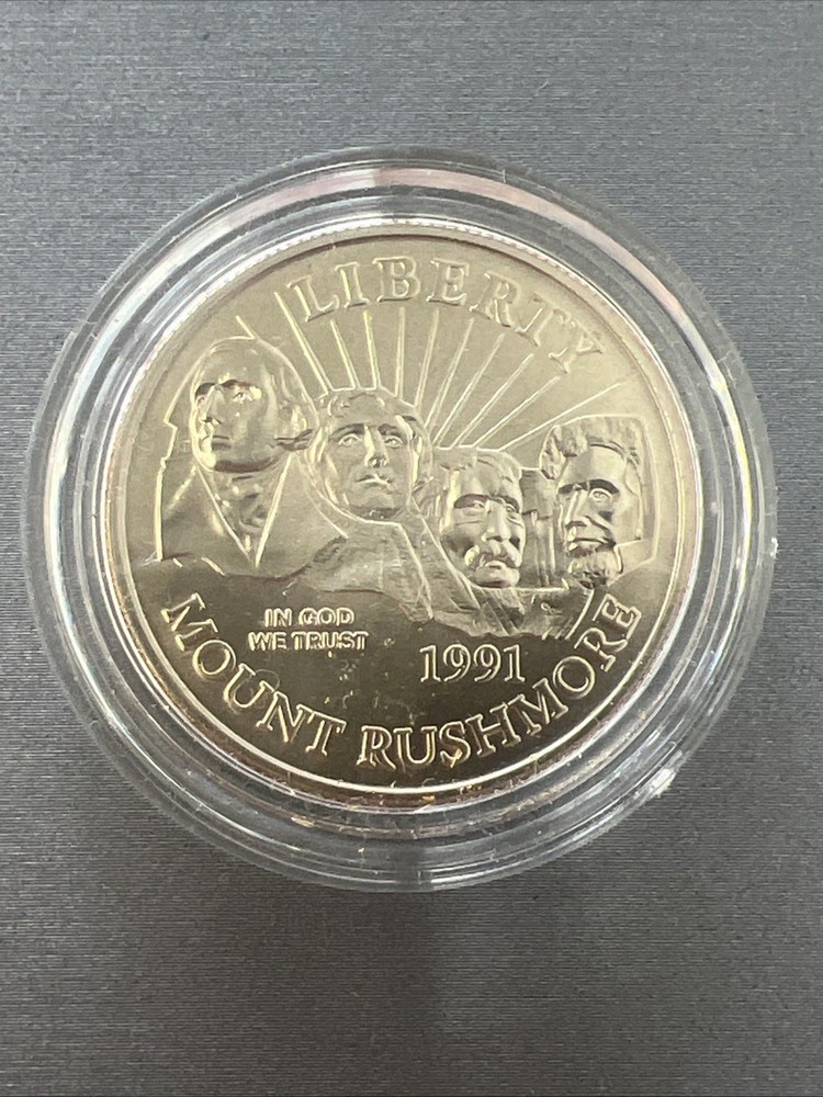 1991-D Mount Rushmore Bicentennial Commemorative Half Dollar #1380