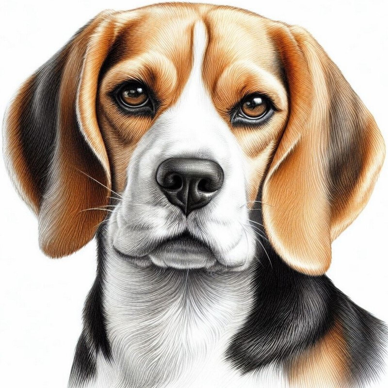 30 Custom Cute Beagle Personalized Address Labels