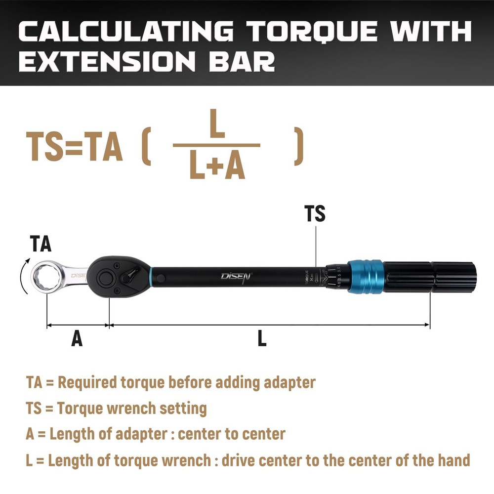 9pcs Torque Adapter Set Sae Durable Torque Wrench Adapter Torque Adapter 3/8" Dr