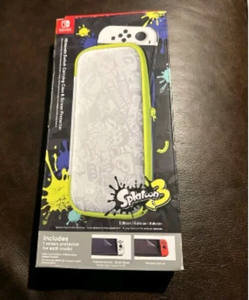 Nintendo Switch Carrying Case & Screen Protector - Splatoon 3 Edition