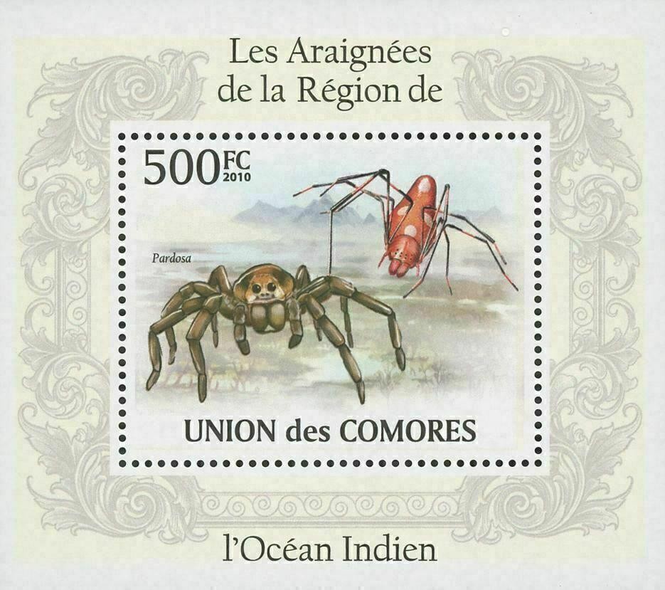 Spiders Pardosa Mini Sov. Sheet MNH