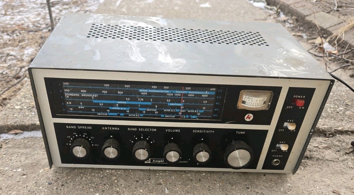 Knight Star Roamer Shortwave Receiver Allied Radio Tested Working