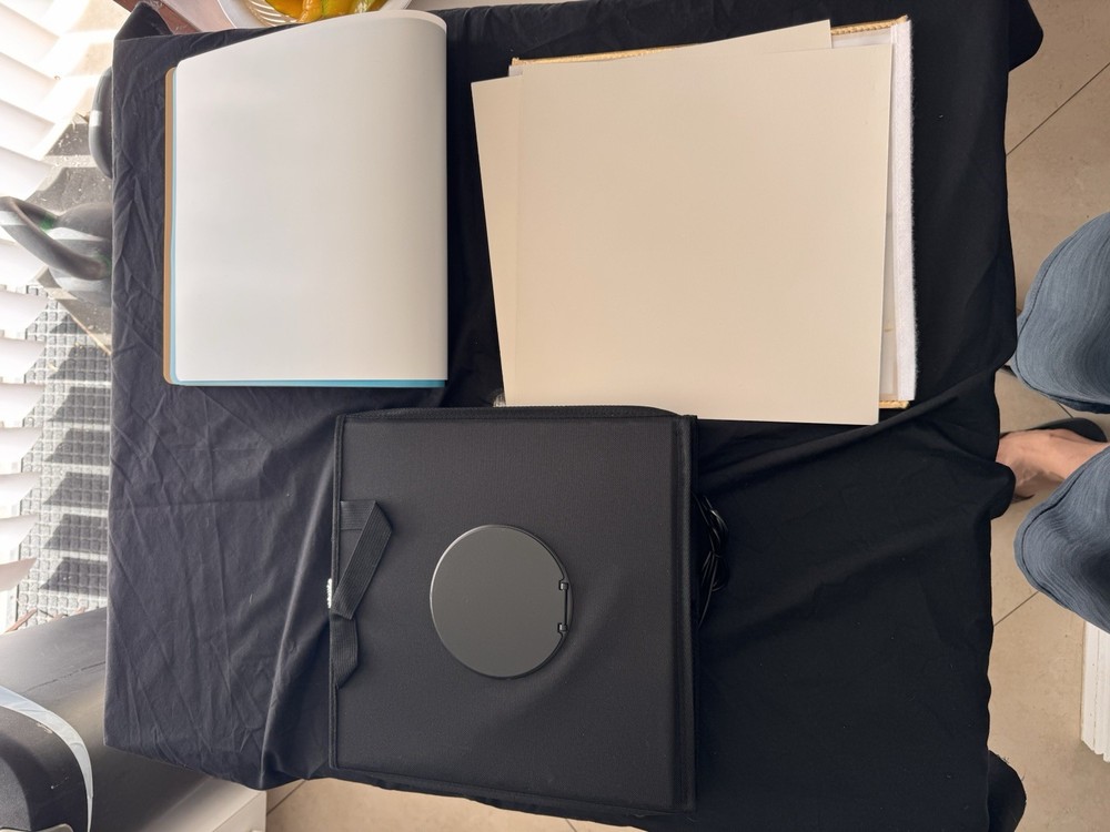 Puluz 30cm Foldable LED Ring Light Studio Box w/ 6 Backgrounds CRI97 USB Powered