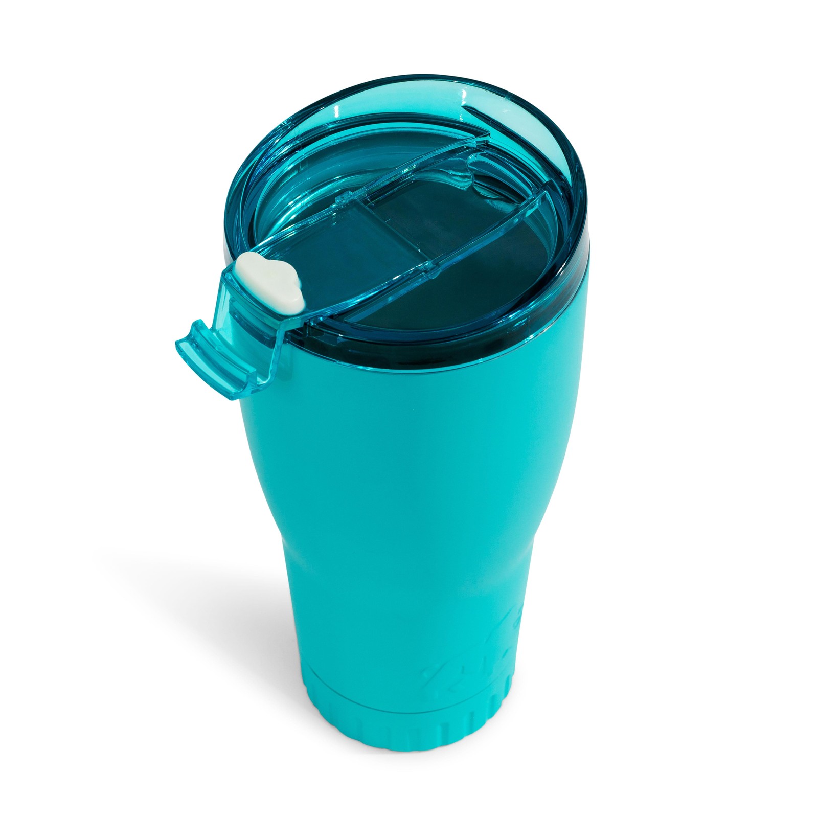 Matte Teal Stainless Steel Tumbler With Flip Lid | Holds 30 Ounces