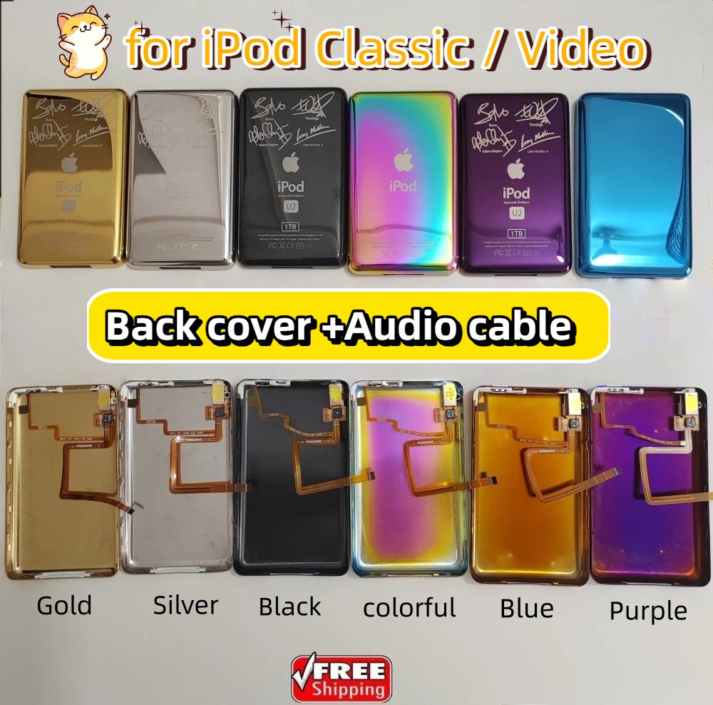 ✅NEW Metal Back Case Housing Audio Jack Hold Switch for iPod Classic / Video✅