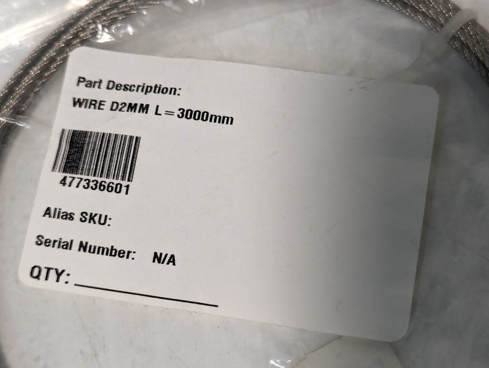 Getinge 477336601 wire, 2mm diameter, 3000mm length