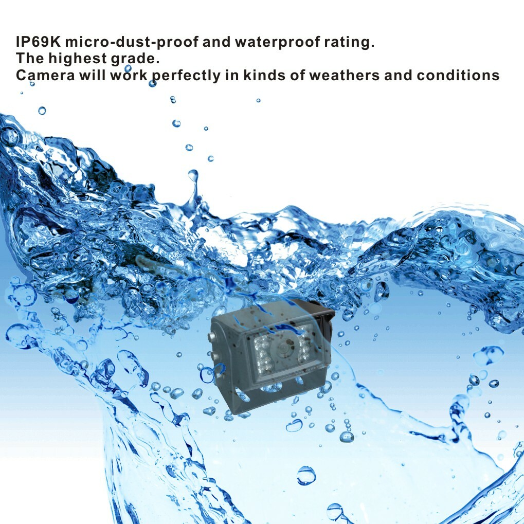 SUPER CLEAR AHD 1080P 7"REAR VIEW REVERSING BACKUP CAMERA SYSTEM CCTV SKID STEER