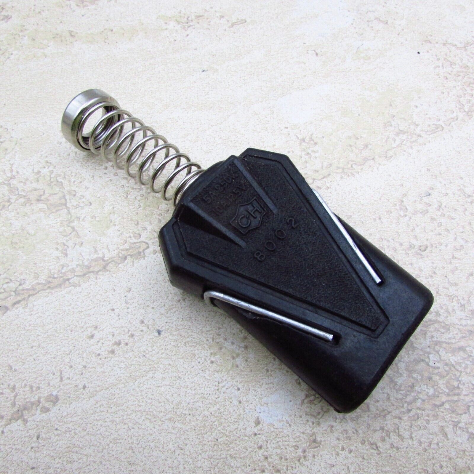 APPLIANCE CORD END 2-Prong VINTAGE Bakelite USA 5A 250V 10A 125V NEW CH 8002K4