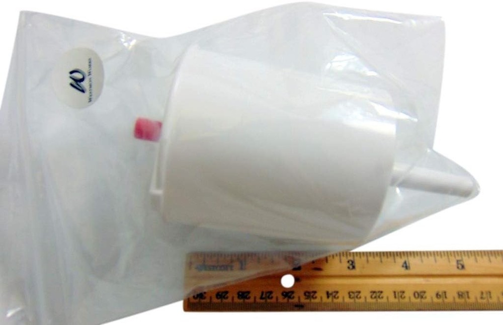 3-Pack White Plastic Communion Cup Fillers with Push Button - No More Spills!