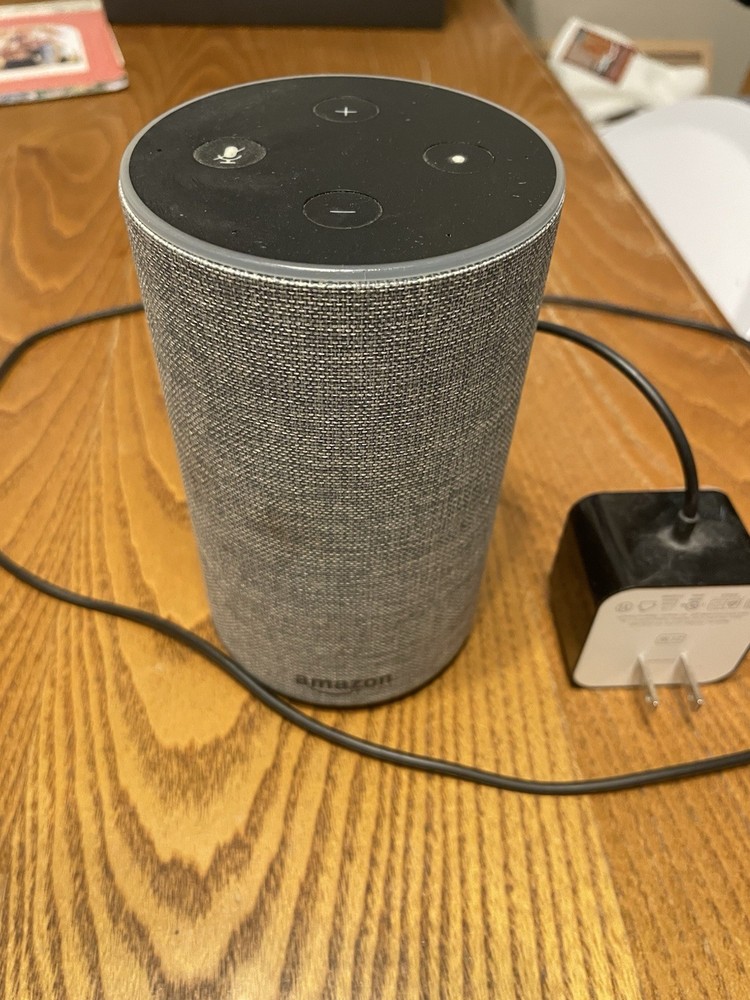 Amazon Echo (2nd Generation) Smart Assistant - Heather Grey Fabric