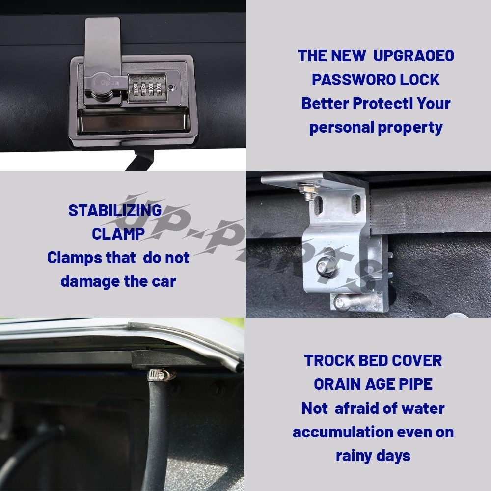 NEW 4.6FT Retractable Truck Bed Hard Tonneau Cover For 2022-2025 Ford Maverick