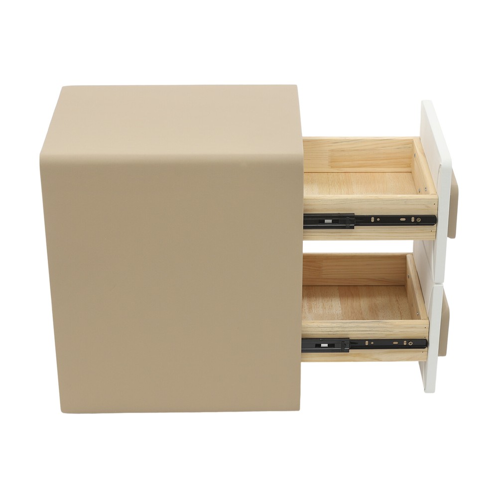 Modern Minimalist End Table, Bedside Table for Bedrooms, Floorstanding End Table