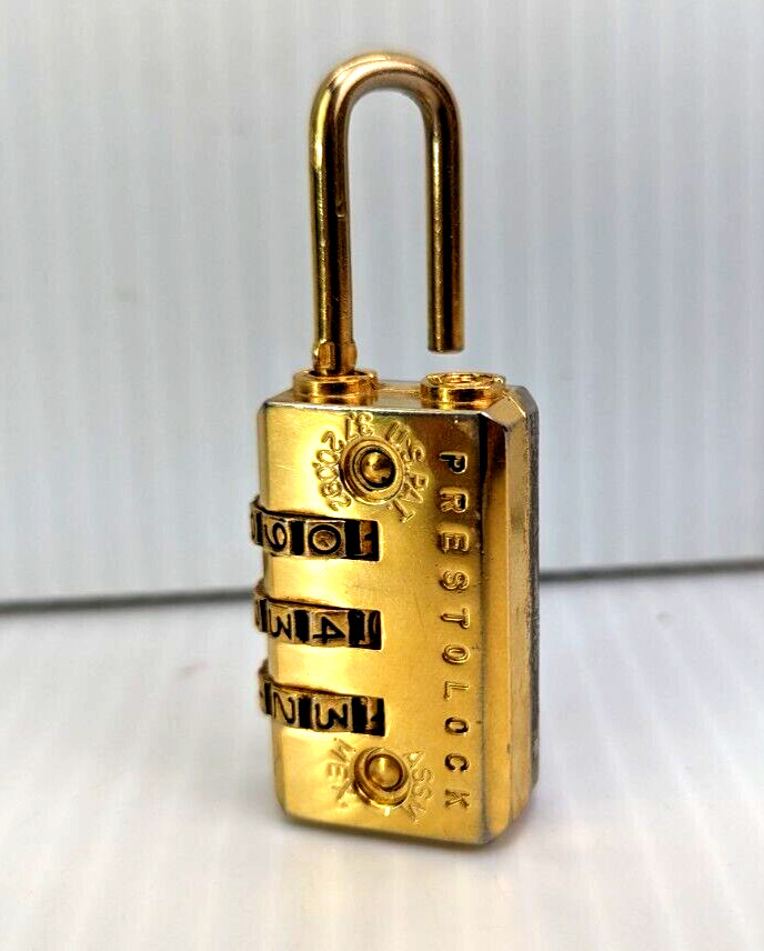 PrestoLock Travel Combination Lock Luggage Security 2" Backpack 2 pack