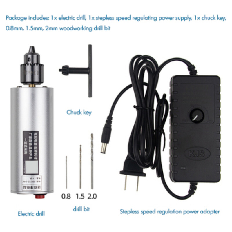 Mini Hand Grinder Electric Drill Engraver Pen with Variable Speed Power Supply