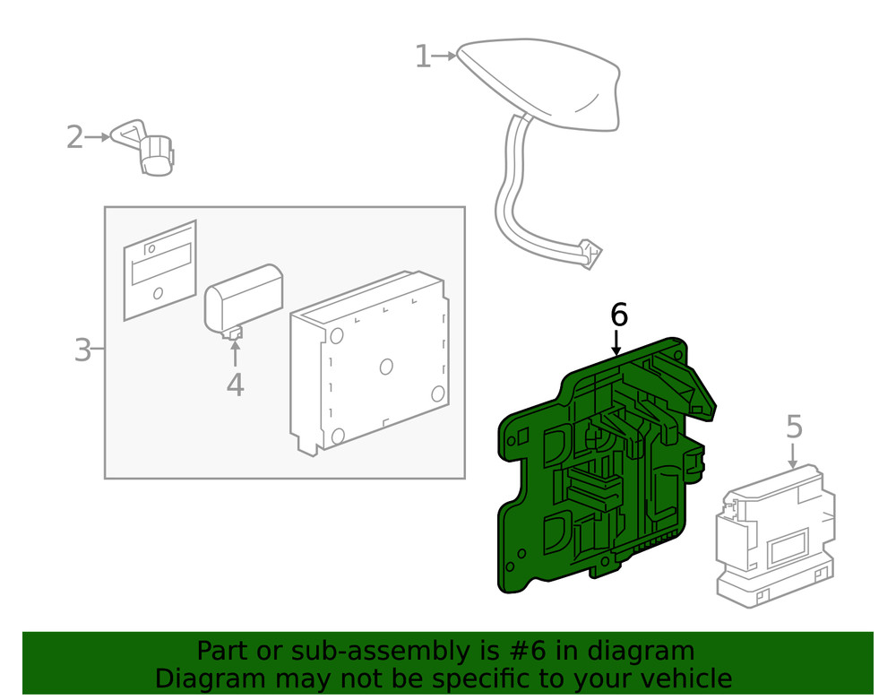 Genuine GM Communication Interface Module Bracket 84129868
