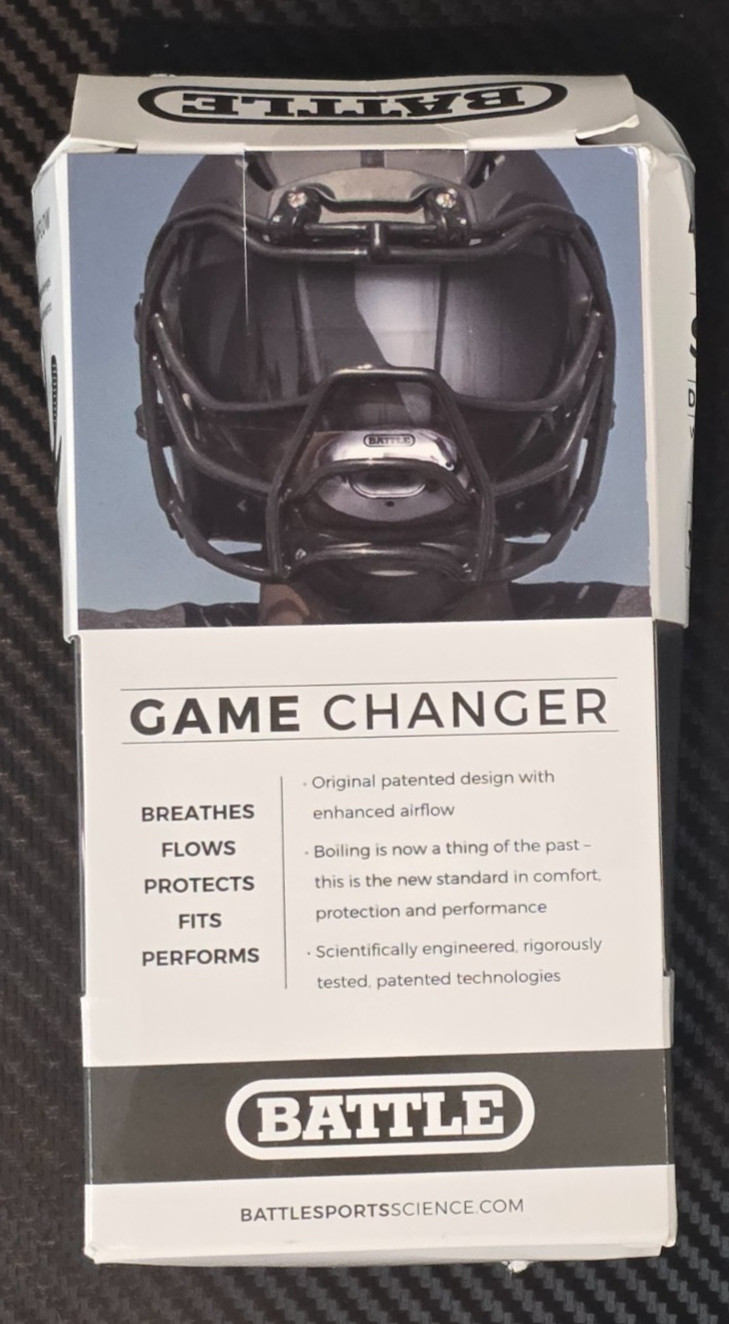 Battle Sports Chrome Binky Oxygen Football Mouthguard Max Airflow