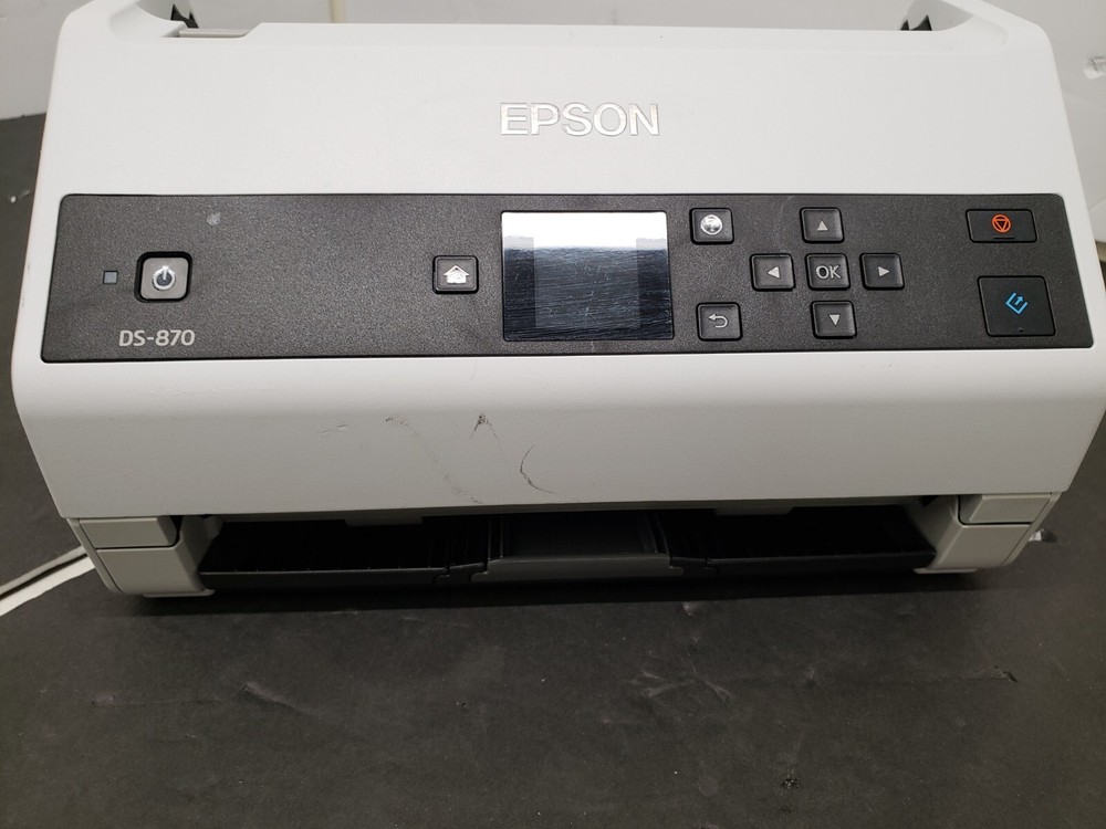 Epson DS-870 Color Duplex Workgroup Document Scanner *SCAN COUNT: 0* *Read*