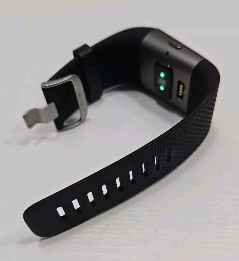 Fitbit Surge Activity Tracker Small Black Band Working Clean With Charging Cable