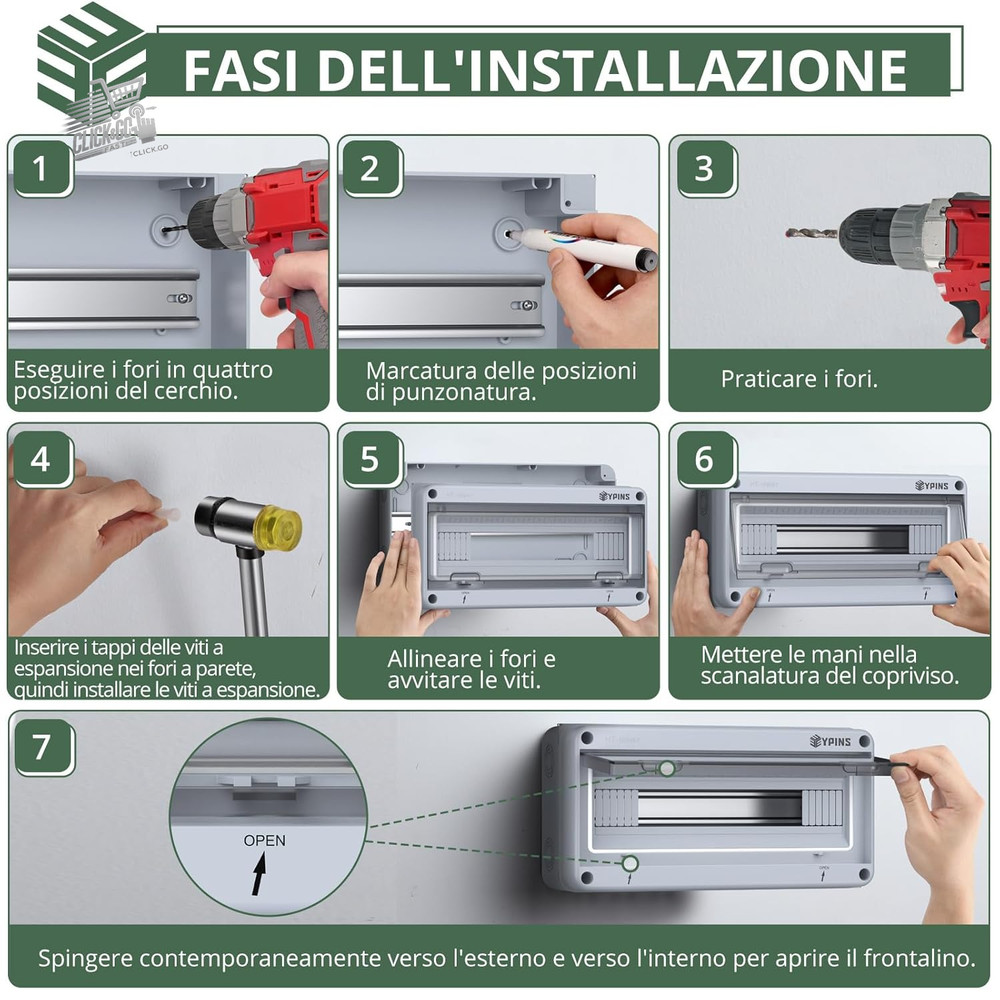 IP65 36 Modules 3 Row External Control Panel Box 280x510
