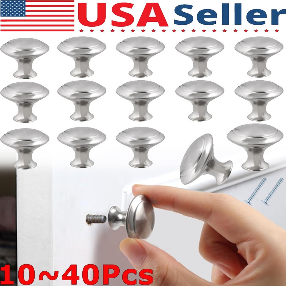 Cabinet Knobs Drawer Pulls Door Cupboard Handles Kitchen Hardware Brushed Nickel