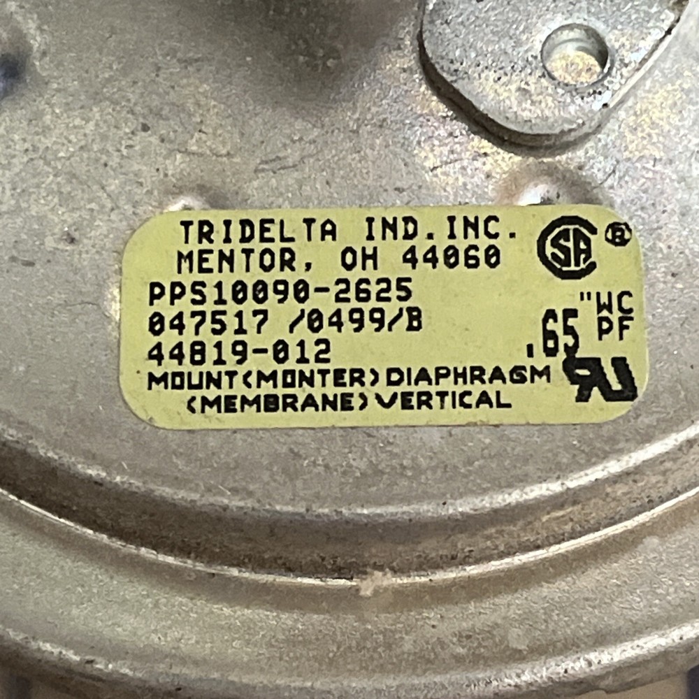 Furnace Pressure Switch PPS10090-2625 (RA)