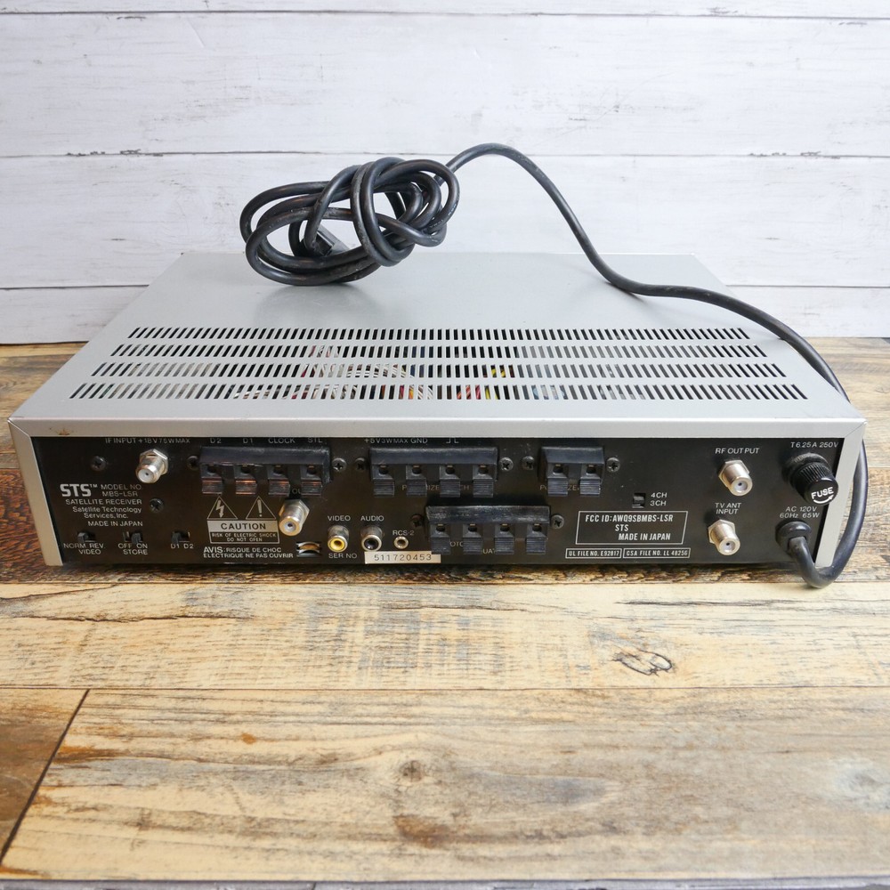 STS Satellite Receiver Unit Model MBS-LSR NO REMOTE
