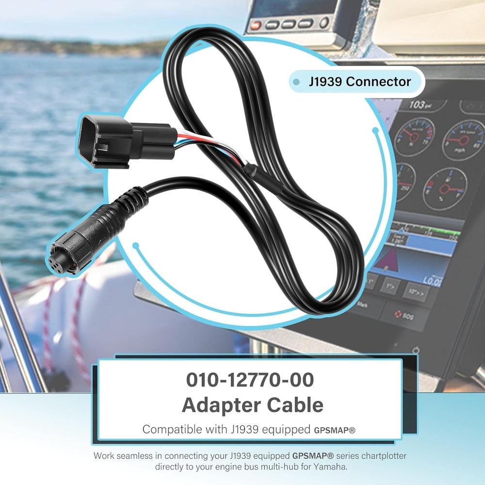 010-12770-00 Adapter Cable for Garmin GPSMAP Chartplotters with J1939 3FT