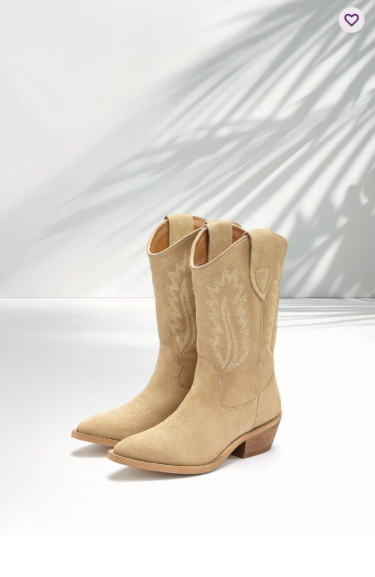 Suede Cowboy Boots