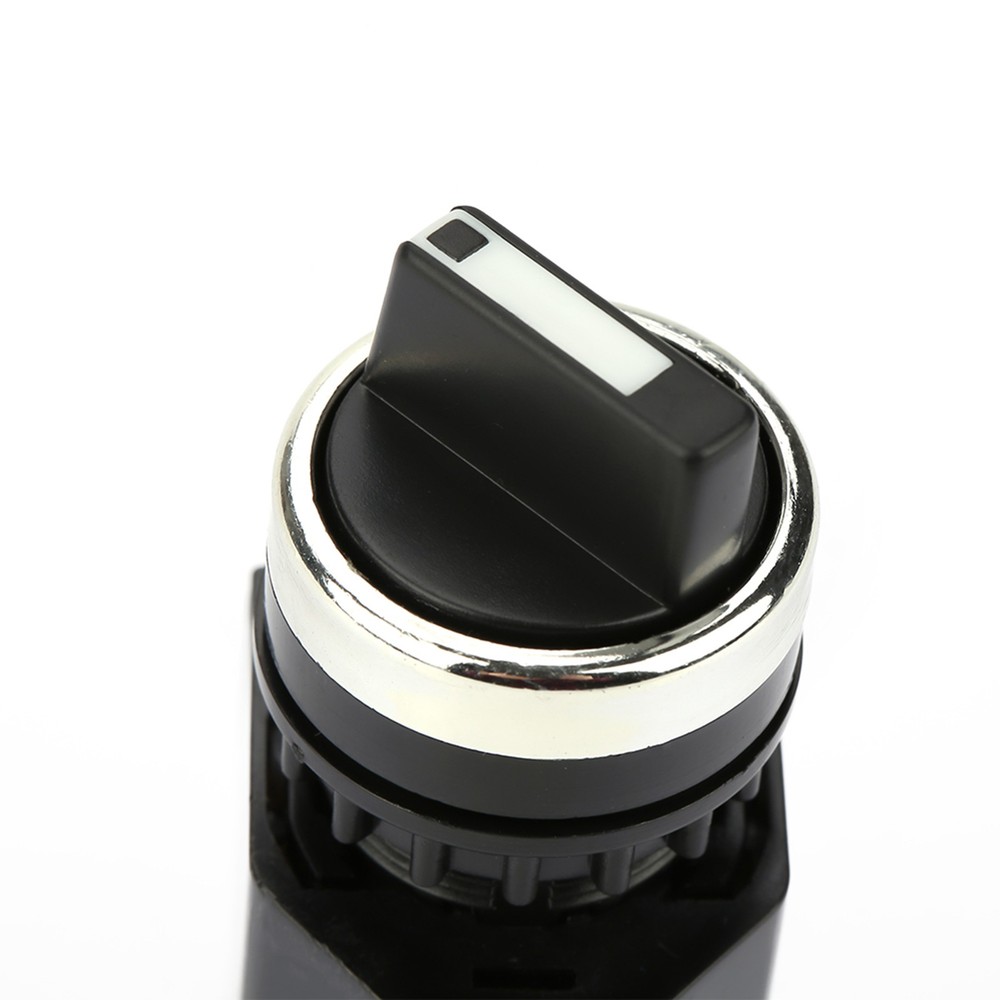 22mm Round Selector Switch 2 Positions NC + NO Self Locking❀