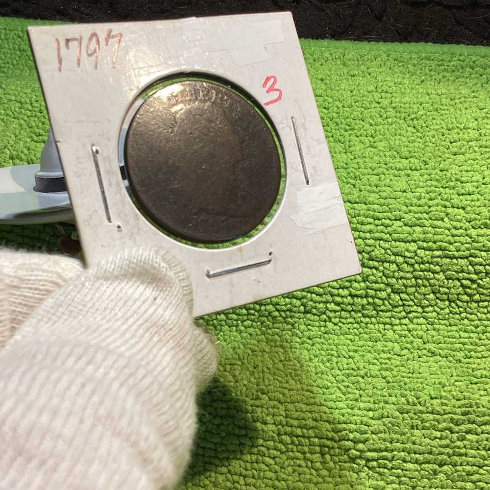 1797 DRAPED BUST LARGE CENT WEAK PARTIAL REVERSE