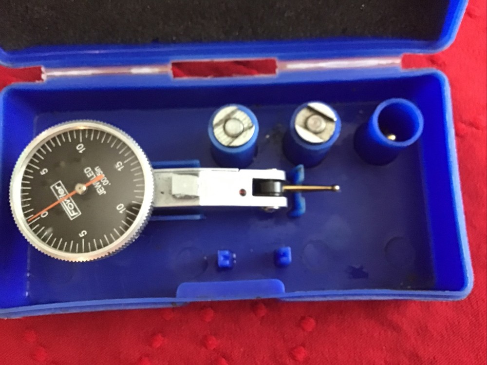 Fowler 52-562-778 Dial Test Indicator Black Dial 0.0005" Accuracy