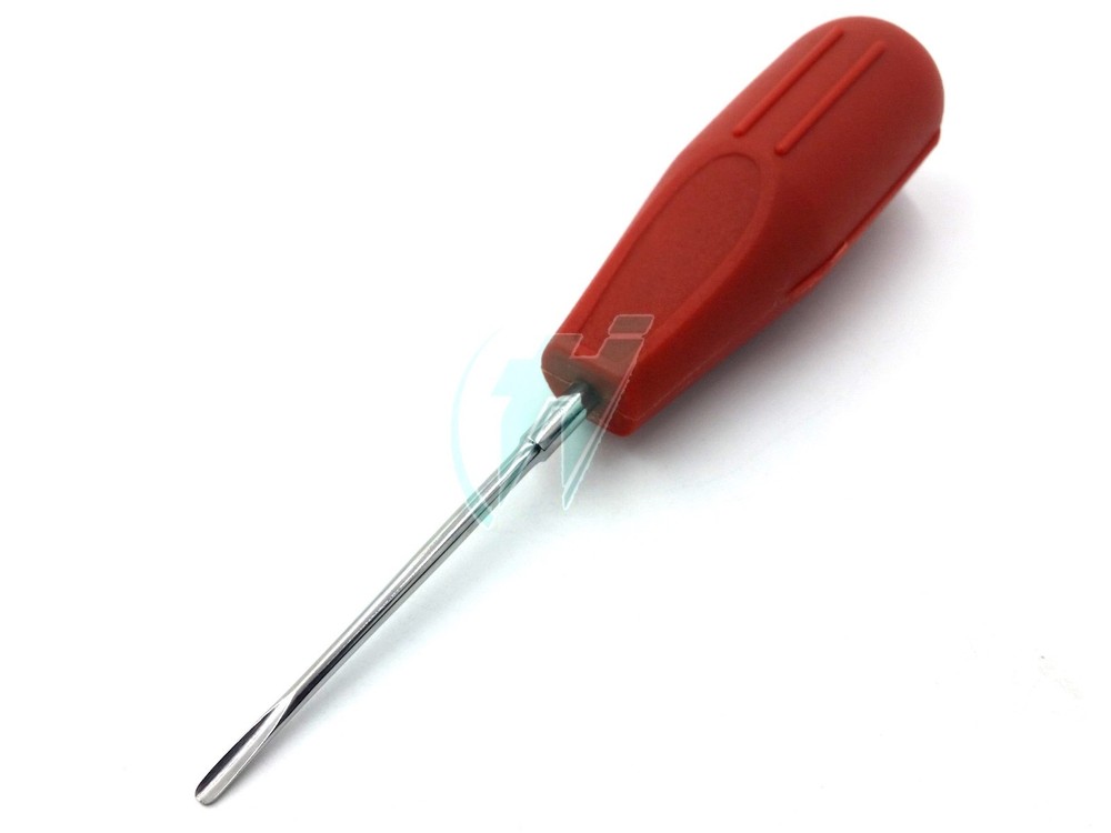 PLASTIC HANDLE DENTAL LUXATING ROOT TIP EXTRACTION ELEVATOR DEL 46 RED