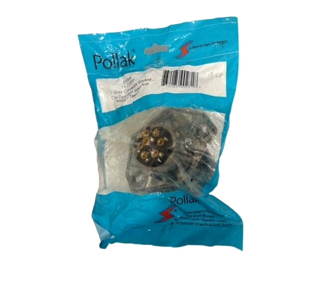 POLLAK 11-720EP 7-WAY CONNECTOR SOCKET WITH SOLID PINS