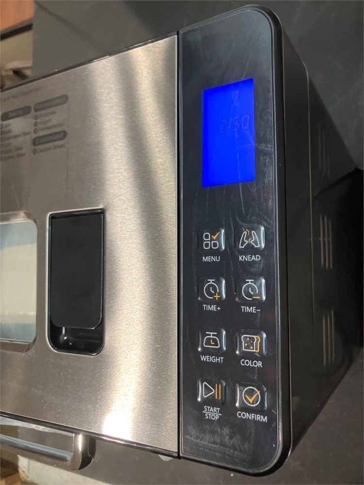 2lb Bread Maker 25 Programs Auto Dispenser 650W Machine Stainless Steel