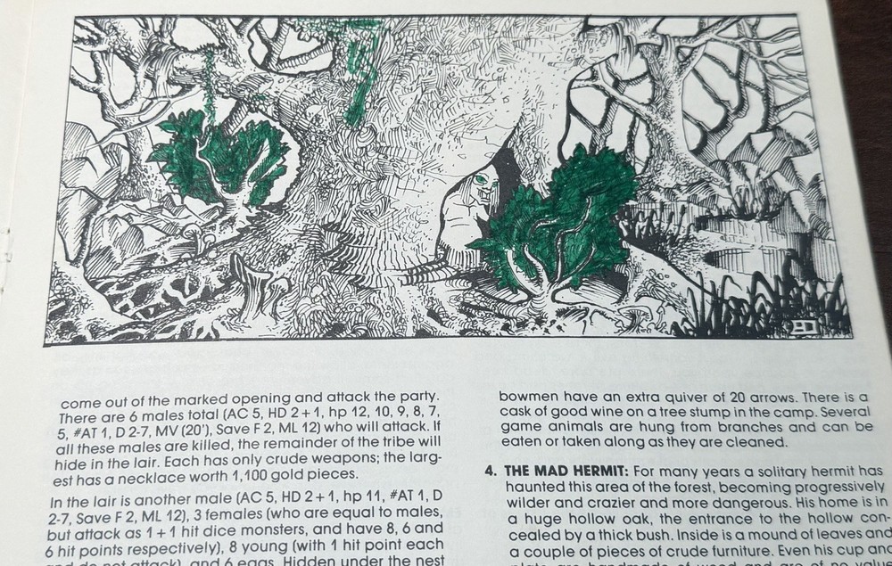 1981 TSR Dungeon Module B2 The Keep on the Borderlands D&D Basic Set Levels1-3