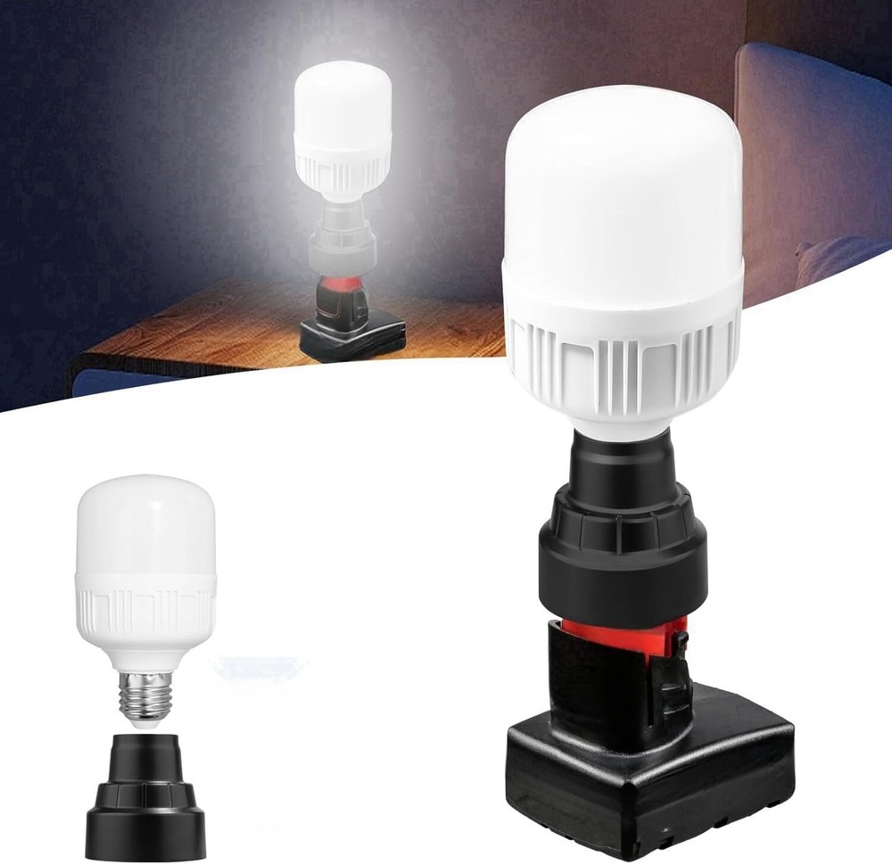 LED Work Light For Milwaukee 12V Battery E27 Light Led Bulb Protable Flashlight