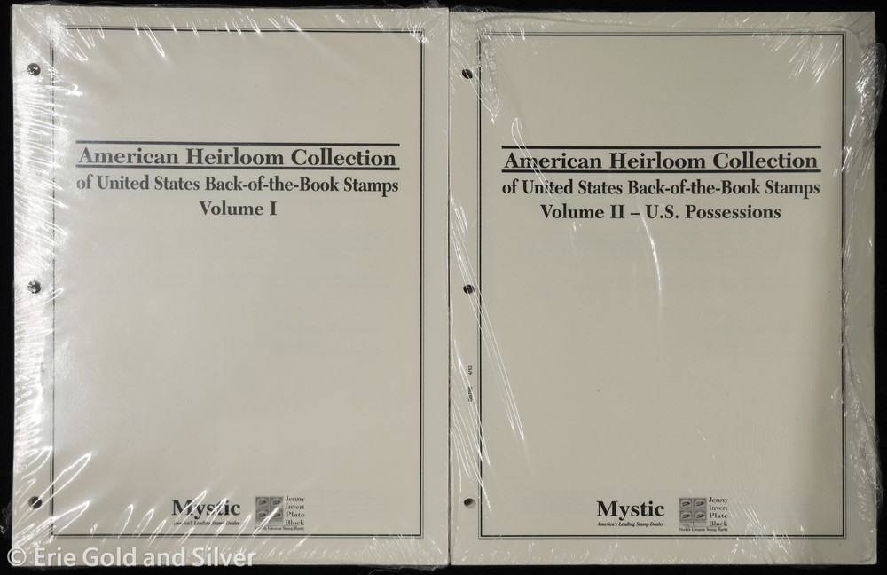 Mystic US Back of the Book Stamps Volume I & II Sheet Pages | New Sealed