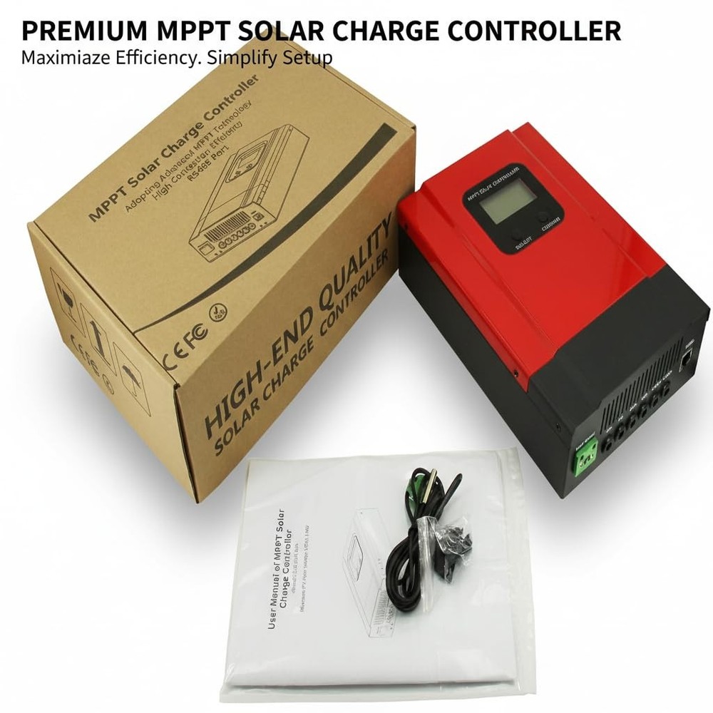 30A MPPT Solar Charge Controller 12V/ 24V/36V/48V Solar Panel Charge Controll...