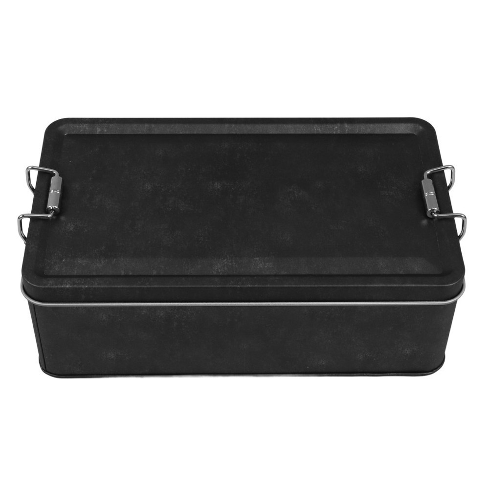 Iron Tin Container Tin Storage Can Counter Decoration Rectangular Metal Box