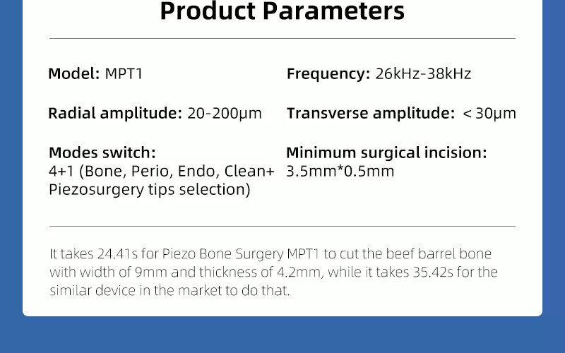 Dental Piezo Bone Cutter Piezosurgery Ultrasurgery Bone Cutter Machine Motor