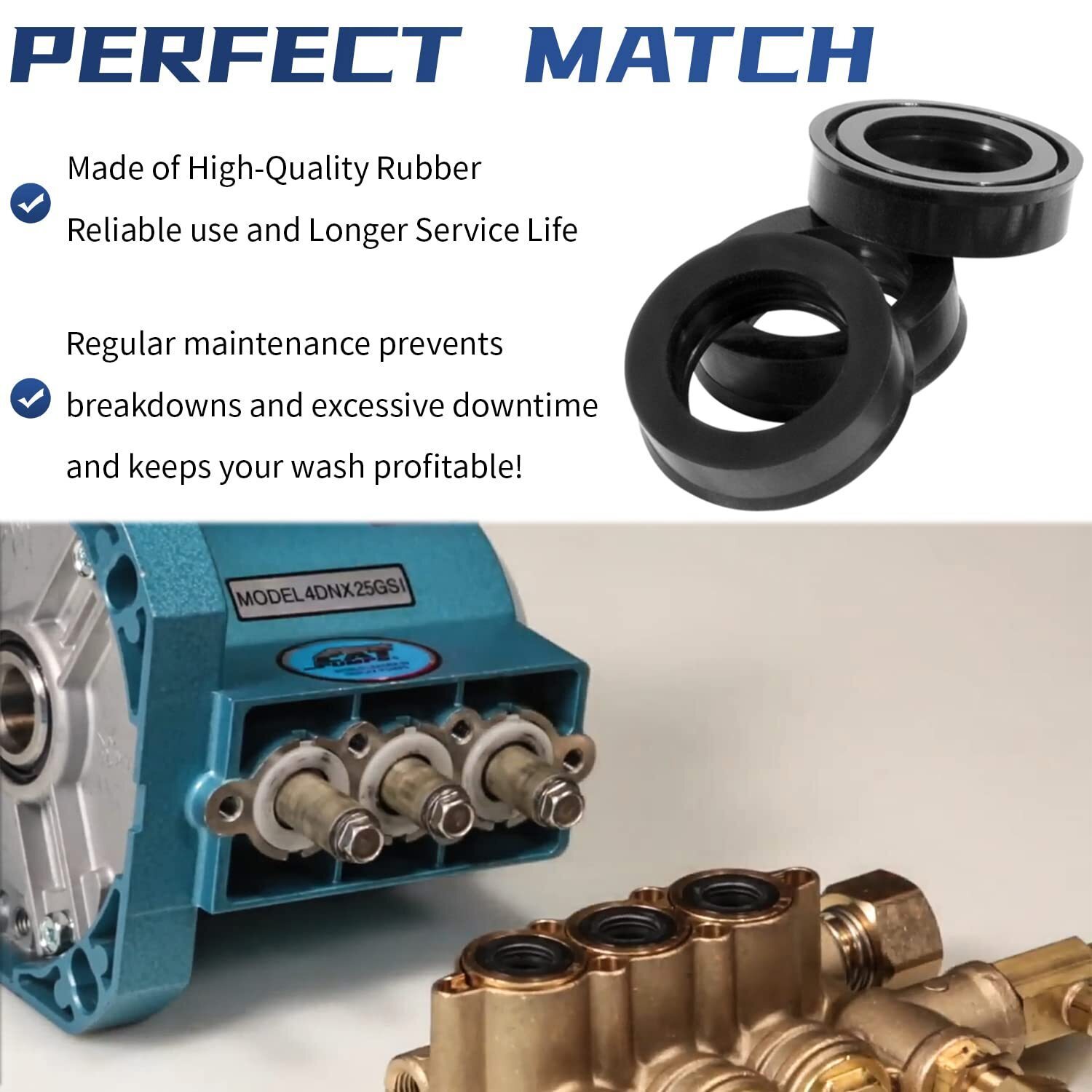 76975 Cat Pump Seal Kit for for 4DNX Pumps Model Replace 4DNX25GSI 4DNX27GSI