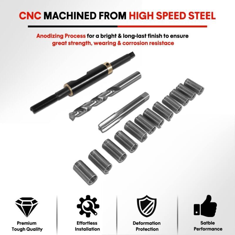 M11 x 1.5 Head Bolt Thread Repair Kit 35119S For Honda Toyota Ford GM Nissan KIA