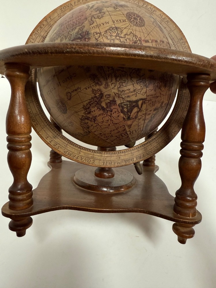 vintage old world tabletop globe