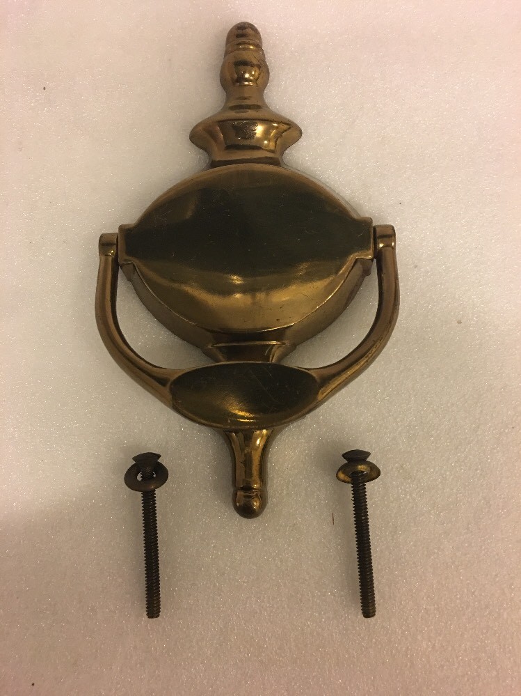 Antique Solid Brass Door Knocker 7"