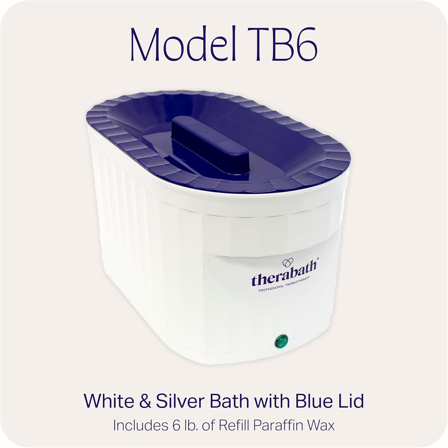 Therabath Professional Thermotherapy TB6 Paraffin Wax Bath - Scent Free - 6LB